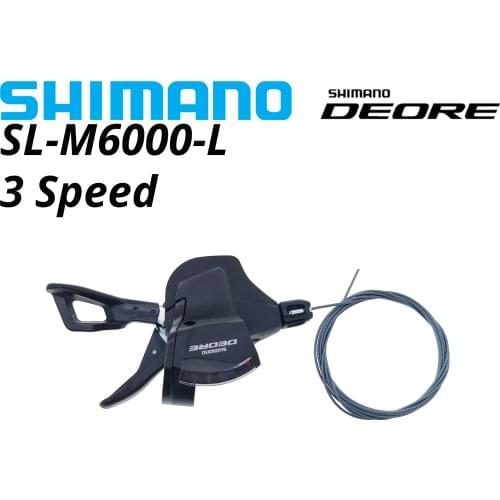 Shimano Deore SL-M6000 3 Speed Bike Shifters Lever M6000 3s switch 3 S 3v MTB Mountain Bicycle Trail RAPIDFIRE PLUS Left