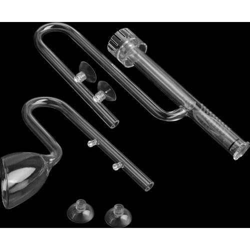 ADA Style Aquarium Inflow Outflow Lily Water Pipe Set Surface Oil-film Skimmer Water Plants Tank Fish Filter Accessories 13/17mm