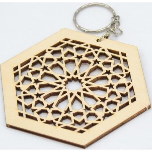 Unique wooden gift bookmark laser cut delicate key pendant