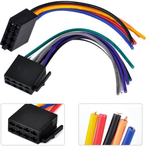 CITALL Universal ISO Wire Harness Female Adapter Connector Cable for Car Stereo System for VW Audi BMW Mercedes Benz Kia Honda