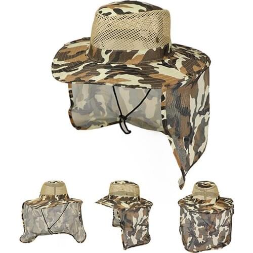 Waterproof Big Bucket Hats With A Wide Brim New Summer wind-proof Sun Hat UV Protection Fishing Hat Fisherman Cap