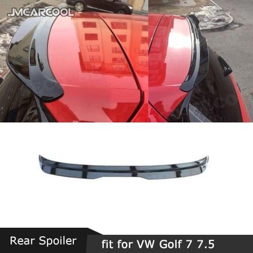 Carbon Fiber/ABS Rear Roof Spoiler Back Window Wings for Volkswagen VW Golf 7 7.5 VII MK7 MK7.5 GTI R Rline Standard Wagon 14-19