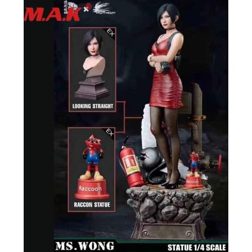 In Stock Hot Heart 0174EX 1/4 Statue Mysterious Female Spys MS.WONG EX Version 56cm X 26cmX25cm