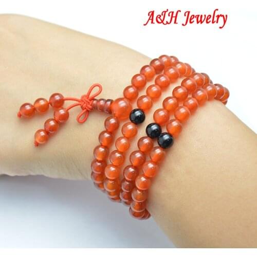 10pcs Fashion Women Multi-layers Bracelets 108 Beads Tibetan Prayer Mala Bracelets