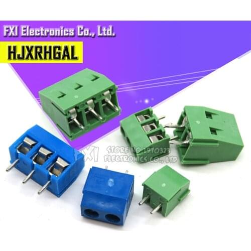 1000PCS KF301 KF128 KF126 KF3.96 KF3.5 2P 3P 5mm / 3.5mm / 2PIN 3PIN Terminal Screw Terminal Connector Splice connector