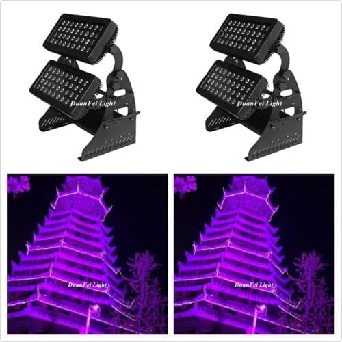 4pcs 72*15w 5In1 DMX512 RGBWA Led Wall Washer Light IP65 Outdoor Lighting city color wash wall light