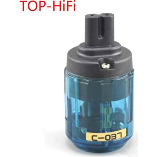 TOP-HiFi Rhodium Plated C-073 IEC Connector Socket Plug Adapter Figure 8AC Power Adapter Connector Audio US UE Power Cable