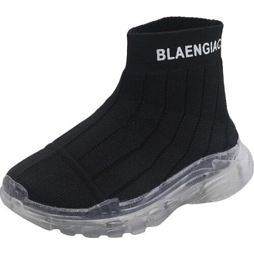 CNFSNJ new fashion summer autumn winter new boys high-rise elastic sleeve boots girl knitting wool socks shoes 26-36