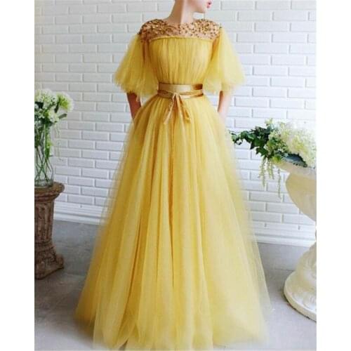 Diamond V-collar light blue Bride Wedding Toast dinner party gown