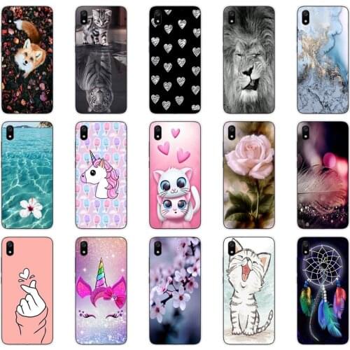 For xiaomi redmi 7a cases cover soft tpu silicon back cover case on for redmi 7 a bumper hongmi 7a coque copa shockproof cute 4