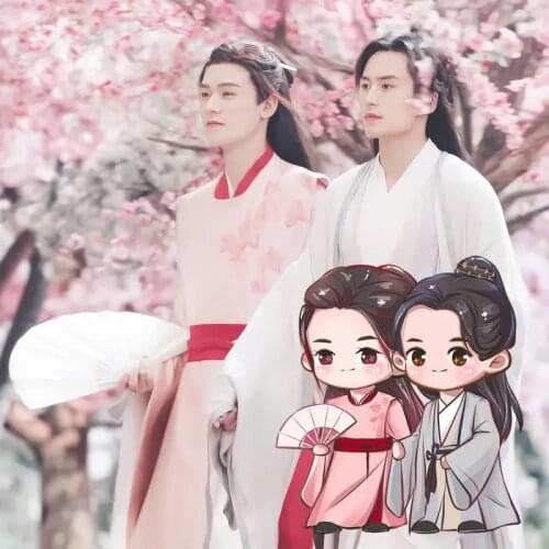 WORD OF HONOR Shan He Ling Key Chain Cosplay Tian Ya Ke Wen Kexing Cartoon Acrylic Stand Figure Model Plat Gifts For Girls CS597