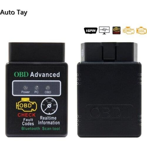 HH OBD ELM327 V2.1 Bluetooth OBD2 OBDII CAN BUS Check Engine Car Auto Diagnostic Scanner Tool Interface Adapter for Android PC