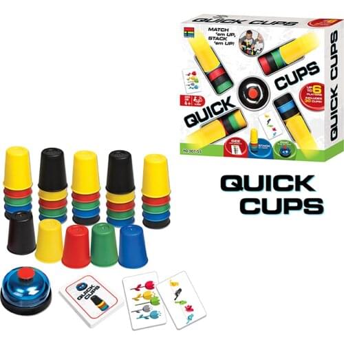 Practicing Sports Stacking Cups Card Games Desktop Outdoor Indoor Speed Challenge Training Funny Toys Competition Parent Child