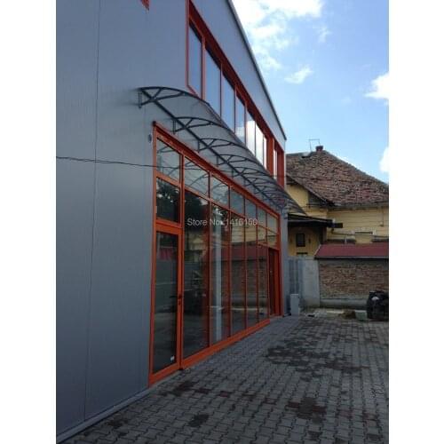 DS1001000,100x1000cm,simply to install aluminum frame with polycarbonate sheet aluminum door polycarbonate awning