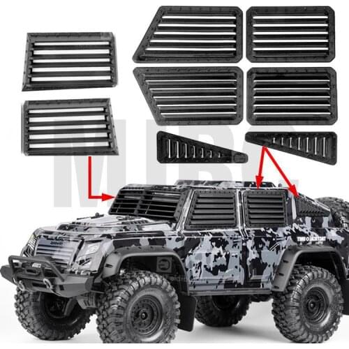 TRAXXAS TRX-4 Tactical Unit Defensive Sideguard Kit 3D Printing Side Window Armor Front Windshield Defense Bezel 82066-4 TRX4