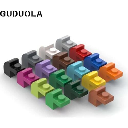 Guduola Brick 1x2x1.33 with Curved Top 6091 Special Building Block Parts School Education Toys DIY Toy Small Particail 60pcs/lot