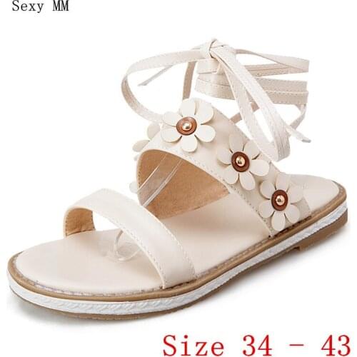 Summer Style Shoes Slides Women Flat Sandals Woman Shoes Flip Flops Slippers Ladies Sandals Plus Size 34 - 40 41 42 43