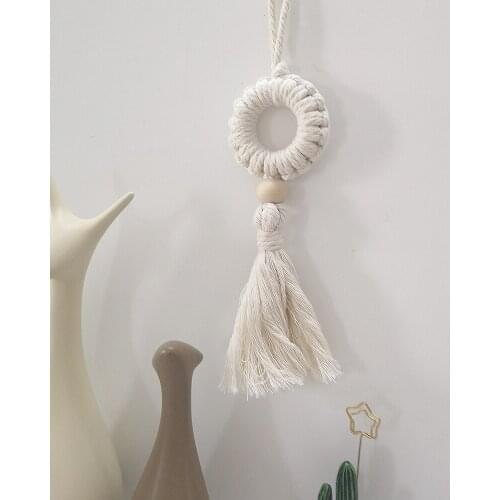 Macrame Hand-woven Cotton Tapestry Bedroom Decoration Photo Props Tassel Wall Hanging Boho Decor