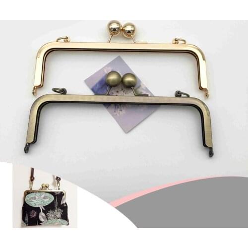 20cm High Quality Screw Metal Purse Frame Big Ball Clasp Chain Hook Bag DIY Parts Handmade Craft Bag Replacment Accessories