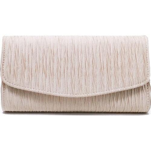 MONNET CAUTHY New Arrival Evening Bags Chic Style Elegant Office Ladies Clutch Bag Solid Color Champagne Black Silver Girls Bags