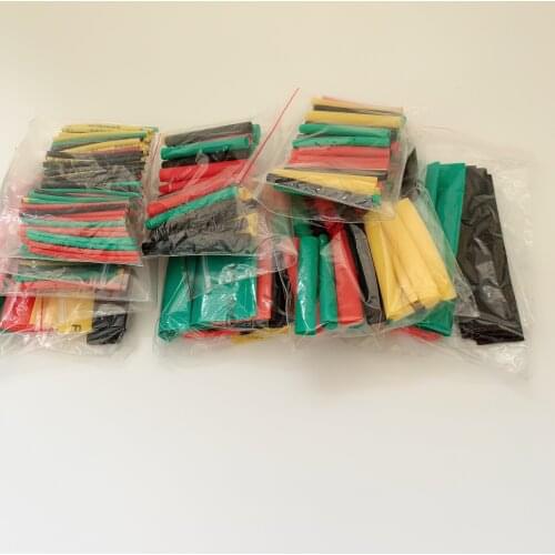 164pcs Set Polyolefin Shrinking Assorted Heat Shrink Tube Wire Cable Insulated Sleeving Tubing Set Earphone repair