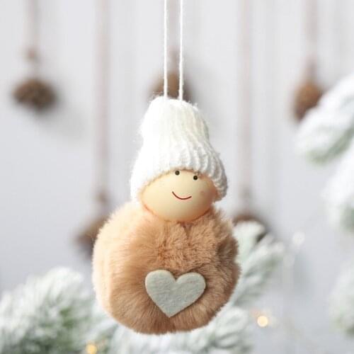 New Knitted Plush Doll Christmas navidad 2019 Pendant Ornaments Xmas Holiday Tree Decoration
