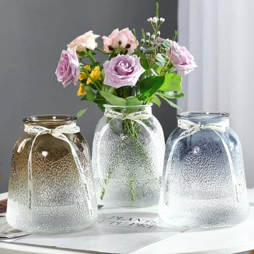 New Arrivals Modern Nordic Decoration Home Small Glass Vase Indoor Plant Vase Small Flower Vase Living Room Decor vaas vazen