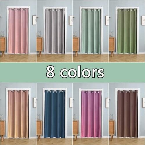 Curtain Partition curtain Punch-free bedroom Windshield bathroom Simple installation easy