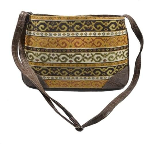 Mixed Patterned Weaving Lady, Messenger Bag