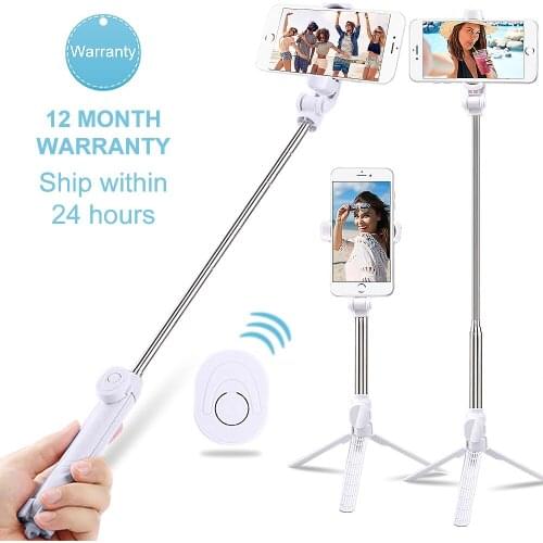 Trípode portátil para teléfono móvil, palo de selfi con Control remoto, Bluetooth, monopié inalámbrico para Xiaomi, iPhone y And