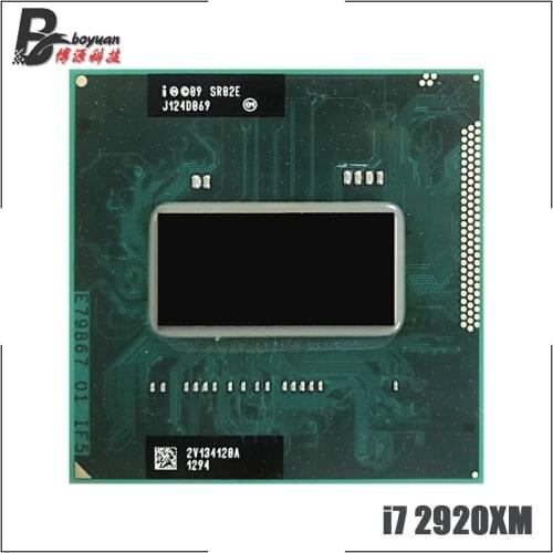 Intel Core i7-2920XM i7 2920XM SR02E 2.5 GHz Quad-Core Eight-Thread CPU Processor 8M 55W Socket G2 / rPGA988B