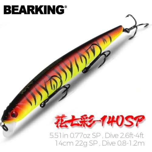 BEARKING 14cm 22g New Hot Fishing Gear Shone Lures Weight System Wobbler Bait Isca Artificial Minnow Crank Tungsten Model Number