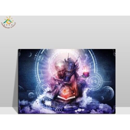 Sacred Geometry Font Spiritual Wall Art Canvas Framed Print Painting Vintage Posters and Prints Wall Pictures Modern Home Decor