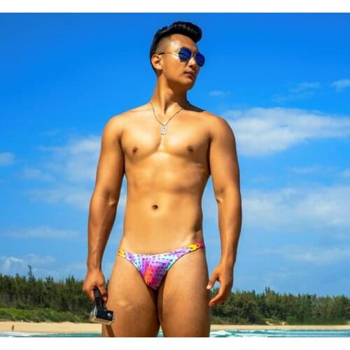 Tight low waist sexy swimwear new beach swimming shorts gay briefs bikini men swim trunks different penis pouch size swimsuits
