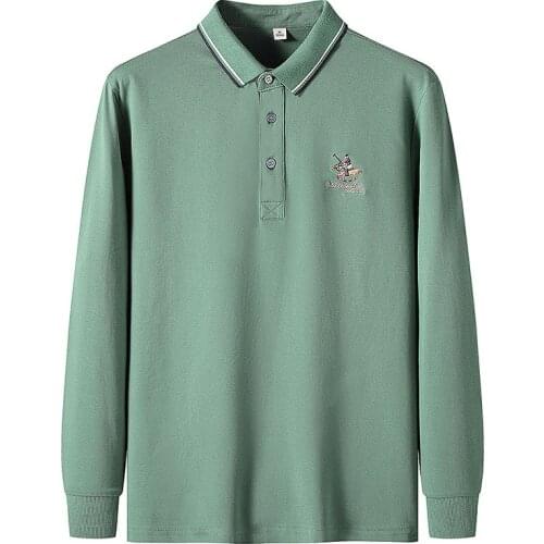 Yeprich Long Sleeve Polos For Men
