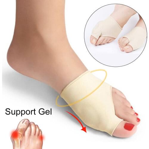 1 Pair Bunion Corrector Foot Care Bone Thumb Adjuster Correction Soft Pedicure Sock Straightener Foot Pain Relieve Toe Separator