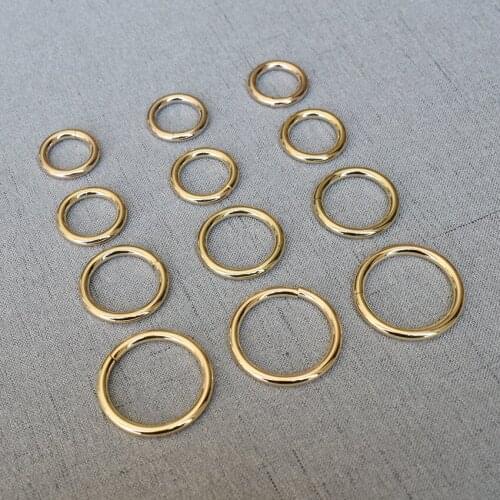 100 Pcs/Lot 15mm 20mm 25mm 32mm O Ring Metal Buckle for Handbag Strap Dog Chain Webbing Snap Clasps Purse Bag Handle OR695