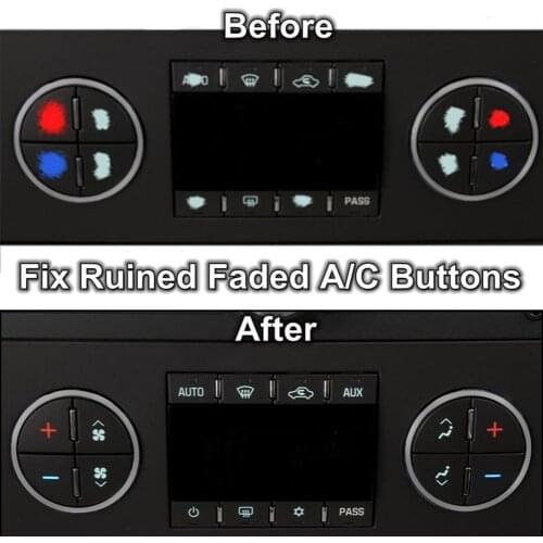 19Pcs/Set Car AC Dash Button Stickers Repair Kit Auto Interior Decor for Buick