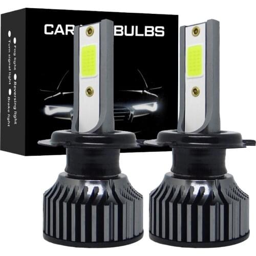 2PCS P1 Mini Led Car Headlight H7 LED H4 Bulb H8 H1 H3 H11 HB3 9005 HB4 9006 880 881 Auto Lamps Fog Lights Ice Blue White Yellow