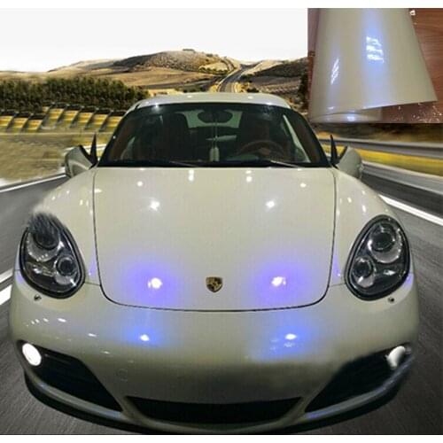 30cm*1/2/3/4/5/6M Premium Glossy Pearl White Blue Chameleon Vinyl Wrap Metallic Satin Pearl Car Film Sticker Wrapping