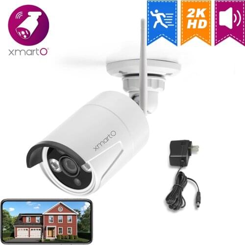 XMARTO WB3024-W 3MP WiFi Home Security Camera with Built-in Microphone (Add-on with 3.6mm Lens and 2K HD Resolution)