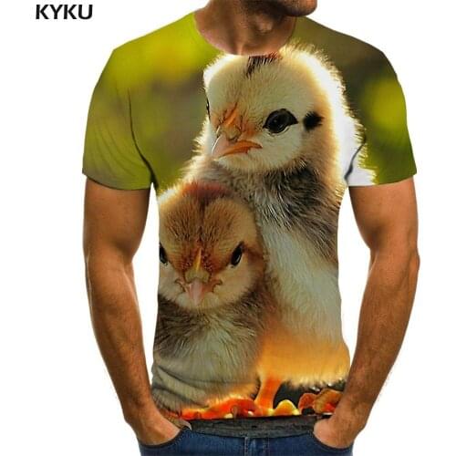 3d Tshirt Animal T shirt Men Bird Anime Clothes Lovely T-shirts 3d Couples Tshirt Printed Short Sleeve Punk Rock New Style Tops