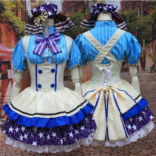 Love live nozomi tojo cosplay kimono uniform lovelive sunshine aqours tsushima yoshiko halloween you watanabe maid dress sexy