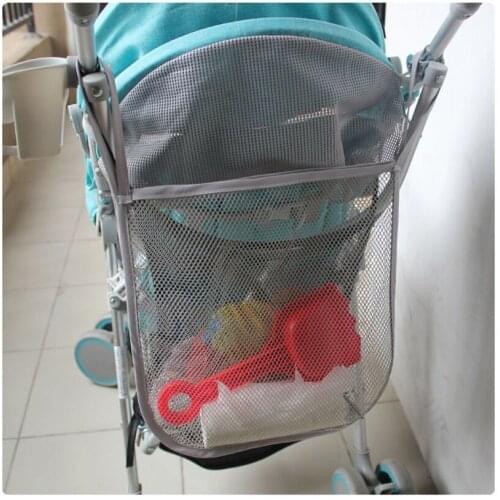 Baby Car Bag Stroller Accessories Magnetic Baby Stroller Organizer Mesh Hanging Storage Bag Stroller Accessories Diaper Bags