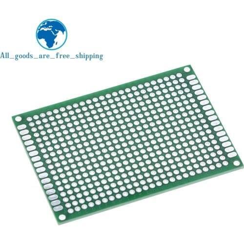 TZT 10pcs Breadboard Bread Board Prototype 5X7cm 432 Points Double side Super Highly quality Best pices Green