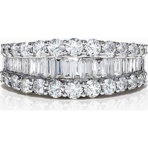 Huitan Trendy Proposal Engagement Rings With AAA Cubic Zircon Stone Micro Paved Noble Finger Gadget Rings Wholesale Lots&Bulk