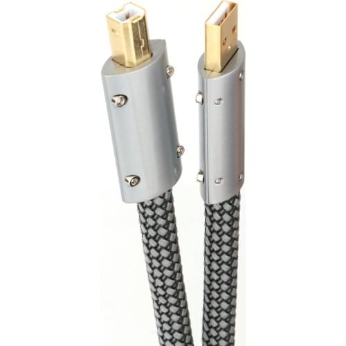Monosaudio Formula B2.0 HI-End Silver Plated OFC USB Audio Cable Audiophile USB AB A-B DAC Gold plating DAC Decoder Printer Data