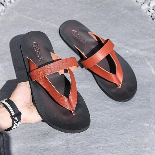 Mens Sandles Mens Flip-flops Casual Man Shoes Slippers Summer Male Slipper Flip Flops For Men Home Beach Sandals Slipers Mens