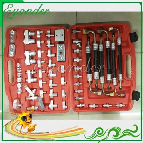 Auto Car Truck Excavator A/C System Air Conditioner Conditioning AC Leak Detector Leaking Detection Tools Kit Plugging Tool Set
