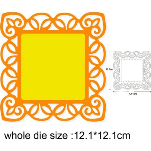 2020 new metal dies Lace Background Frame Cutting Dies Stencils dies for Scrapbooking DIY Album Paper Card Making Embossing Dies